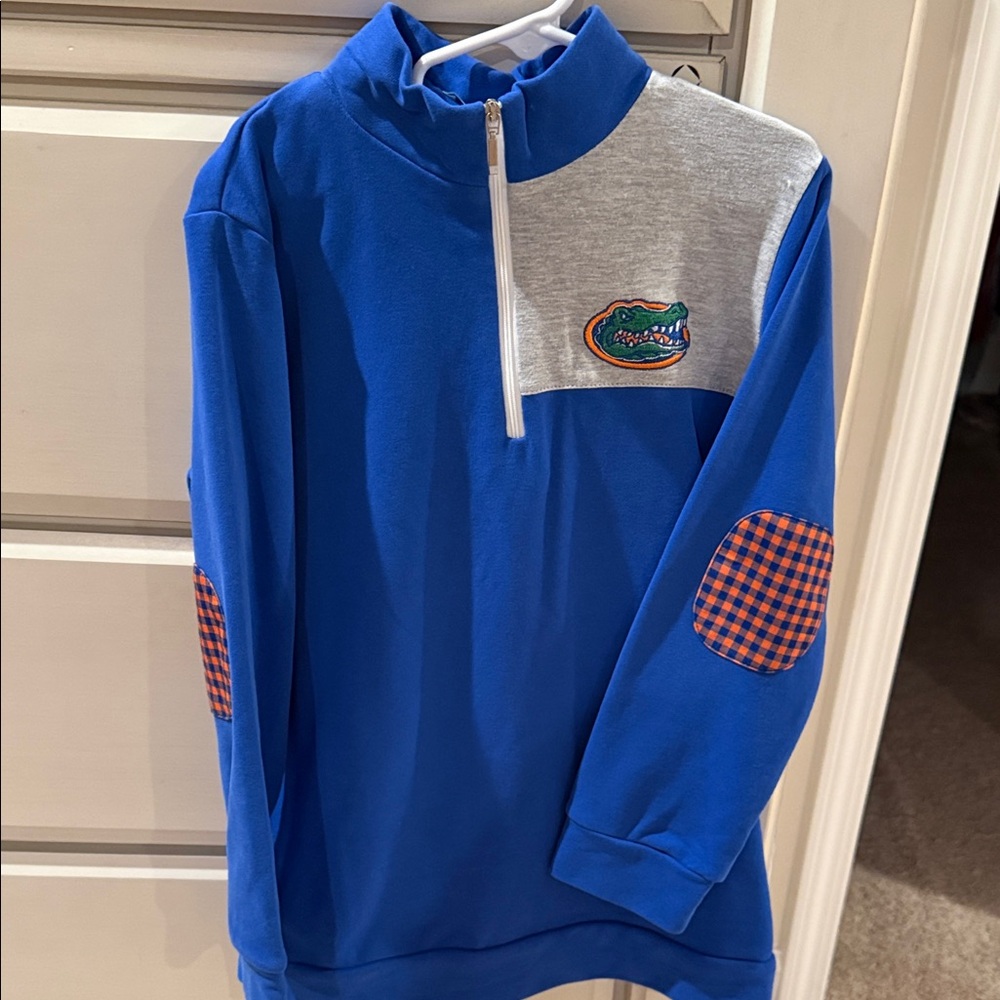 Boy Blue and Gray Quarter-Zip Florida Gators Pullover